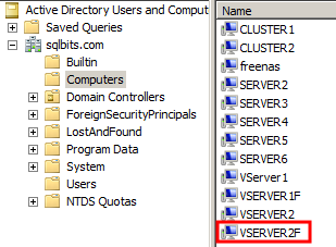 Name name in Active Directory