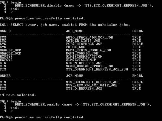 Disable/ Enable jobs