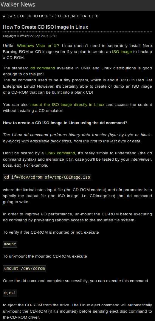 How to create CD ISO Image in Linux