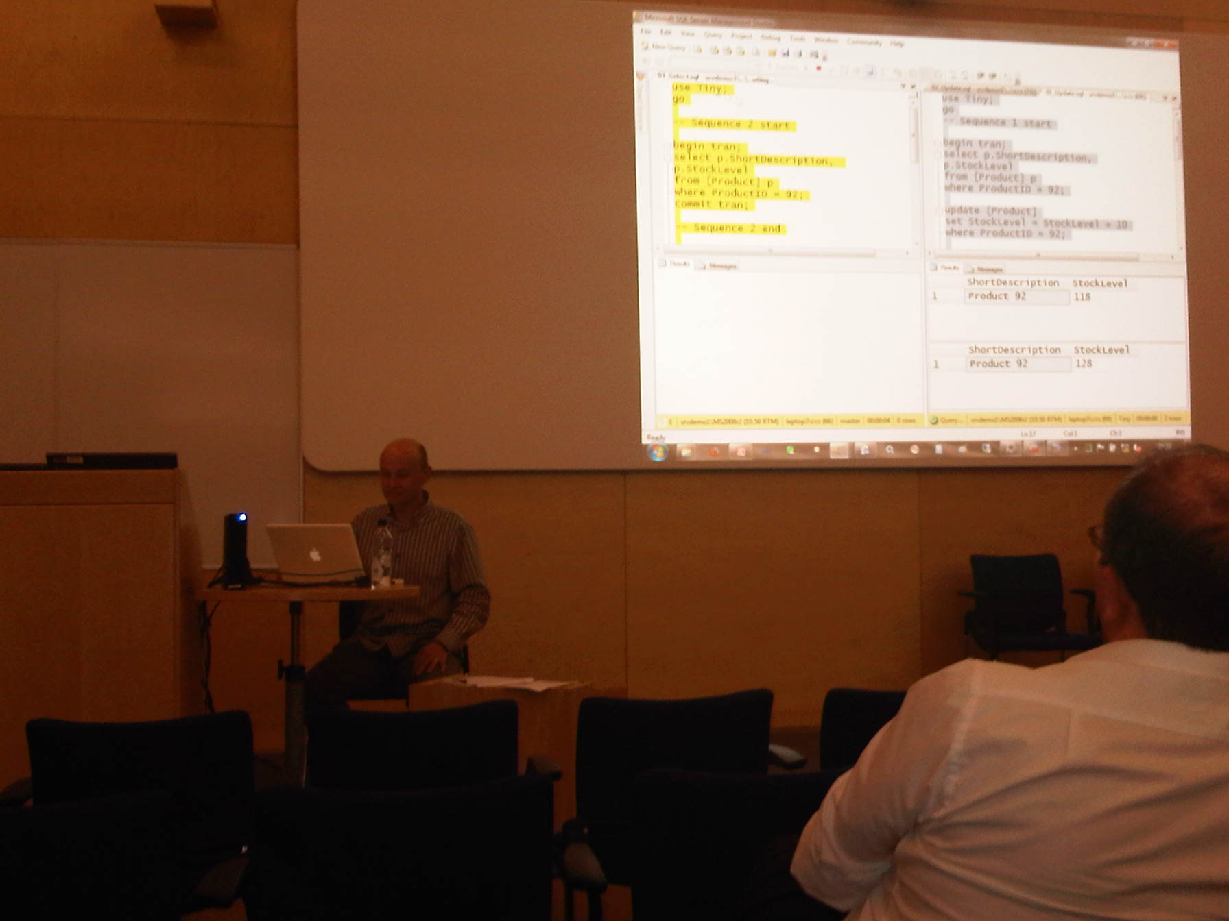 Peter Marriot presenting