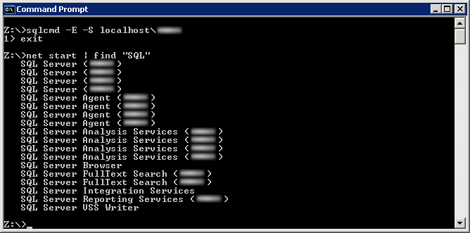 View started services