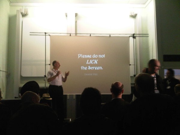 Bucky Woody presenting at SQLBits 7