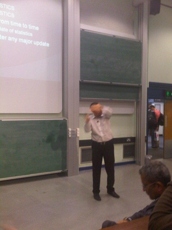 Maciej Pilecki presenting at SQLBits 7