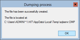 Dumping process